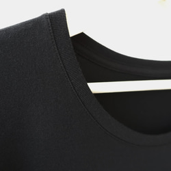受注生産＜フリル袖のTシャツ＞ブラック 5枚目の画像