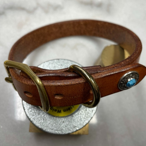 【CDO-HOHG18CBL〈BR〉】犬の首輪〈サイズ「S」〉牛革　人気 CDOｰHOHG18CBL〈BR〉】犬の首輪〈サイズ「S」〉 人気 おしゃれ