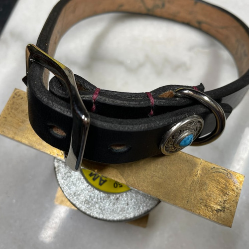 【CDO-SLHS20CBL〈BK〉】犬の首輪〈サイズ「M」〉牛革　人気 CDOｰSLHS20CBL〈BK〉】犬の首輪〈サイズ「M」〉 牛革 人気