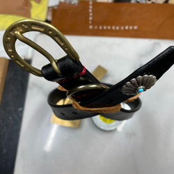 CBNｰSLBG20〈BK〉】レザーベルト〈サイズ「80」〉 おしゃれ 人気 真鍮