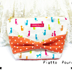 colorful cat pouch 1枚目の画像