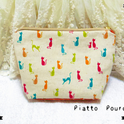 colorful cat pouch 4枚目の画像