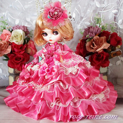 K様ご予約品 夢見るシンデレラ 甘く薫るロリータピンクのベビーミルフィーユ プリンセスドレス 豪華4点セット 10枚目の画像