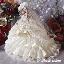 sold K様ご予約品 ローズレーヌ❤孤高のウエディング 夢見る乙女のセミフォーマルアンティークドレス 2枚目の画像