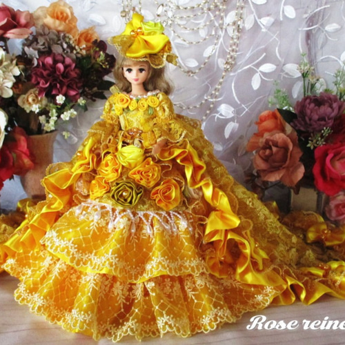 soldB様ご予約品アンネローゼ王妃 咲き誇るイエローゴールドの輝き