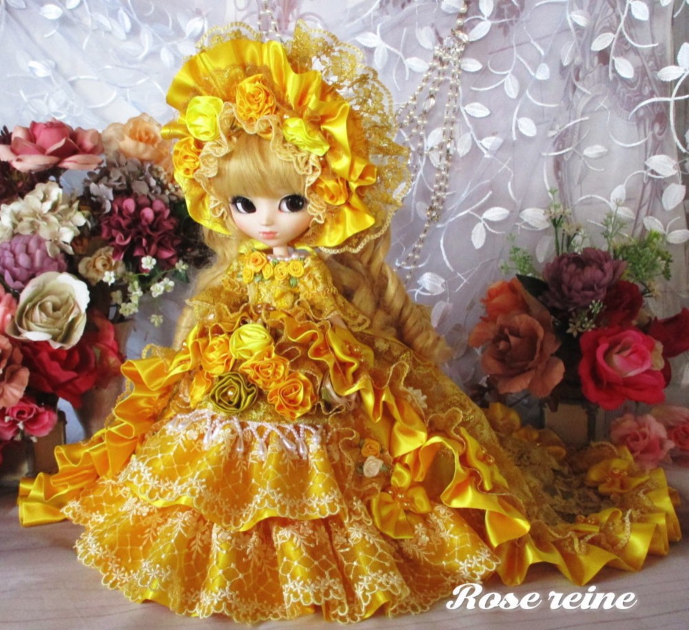 soldB様ご予約品アンネローゼ王妃 咲き誇るイエローゴールドの輝き