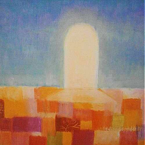 原画 絵画 この想いは オイルパステル ガッシュ 額装済み 原画 絵画 ある場所 オイルパステル ガッシュ 額装済み