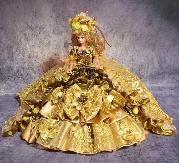 ドール服 着せ替え エリザベート皇后 花とリボンに包まれて その他人形