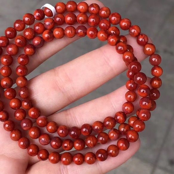 Nanjiang carnelian 南紅瑪瑙ブレスレット 2枚目の画像