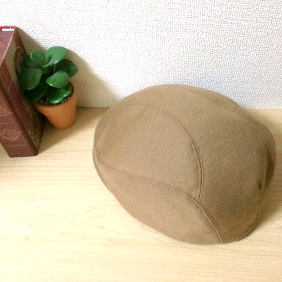 まんまるハンチング  キャメル 帽子