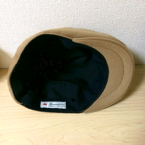 まんまるハンチング  キャメル 帽子