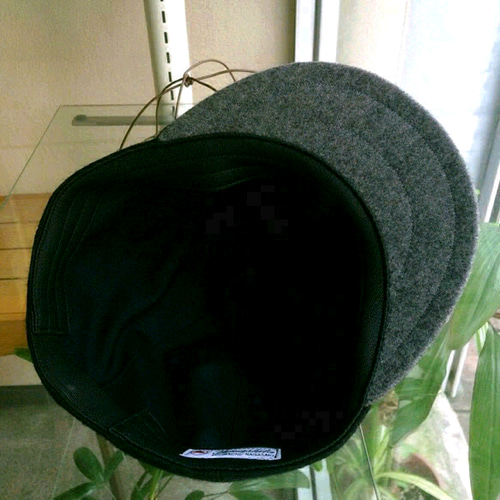 帽子作製用　急下りブリム Brim swiching Cap／ブリムスイッチングキャップ （Black