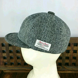 ＊Harris Tweed short brim cap＊h002＊ 2枚目の画像