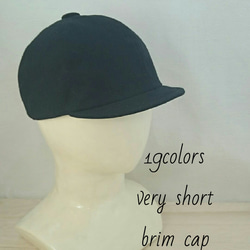 19colors very short brim cap  ベリーショートブリムキャップ 1枚目の画像