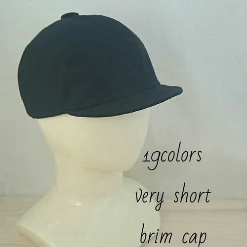 19colors very short brim cap ベリーショートブリムキャップ キャップ