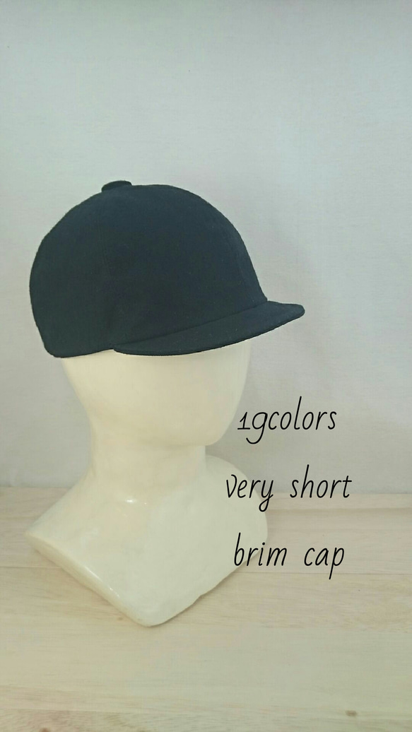 19colors very short brim cap ベリーショートブリムキャップ キャップ