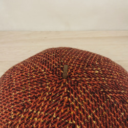 ＊baby・kids＊Tweed beret   orange 4枚目の画像