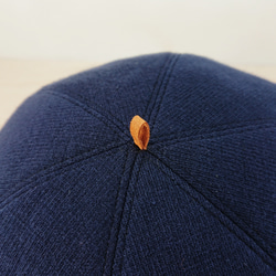 ＊baby・kids＊Wool blend knit beret   navy 4枚目の画像