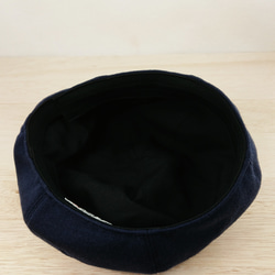 ＊baby・kids＊Wool blend knit beret   navy 5枚目の画像