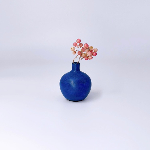 藍釉花瓶迷你✨ 第1張的照片
