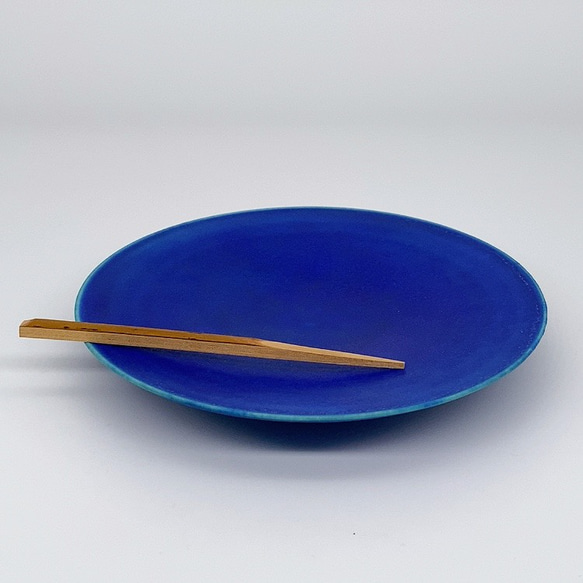 藍釉盤φ15.8cm ✨ 第5張的照片