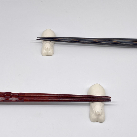 白兔筷架2件套 第2張的照片