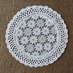 ドイリー  801 クレア まあるいレース編みドイリー#52 編み図のご紹介｜Rieko / Rieko