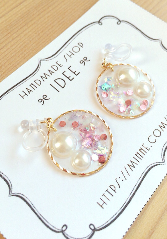 再×8＊sparkling earring 2枚目の画像