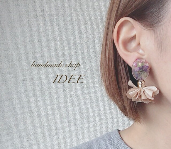 再×30＊flower flower earring* 2枚目の画像