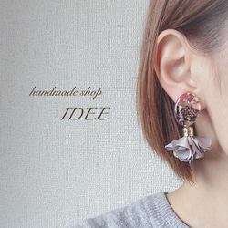 再×30＊flower flower earring* 3枚目の画像