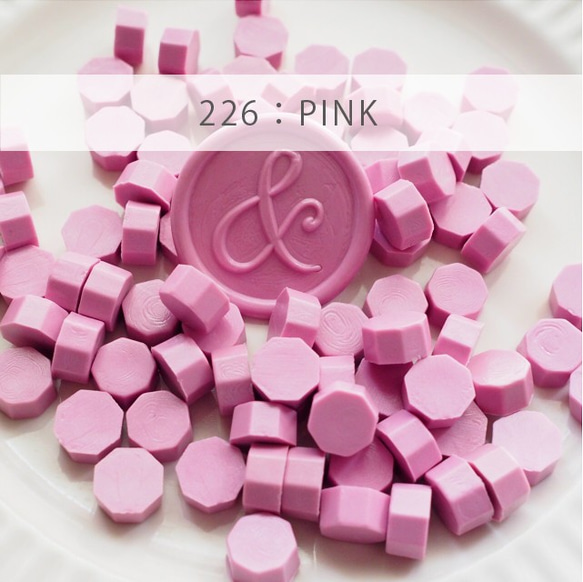 226： PINK シーリングワックス ピル 35ｇ 約100粒【ピンク系】 1枚目の画像