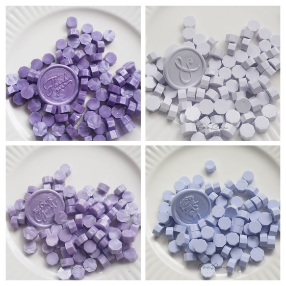 265：VIOLET  シーリングワックス ピル 35ｇ 約100粒【パープル系】 4枚目の画像