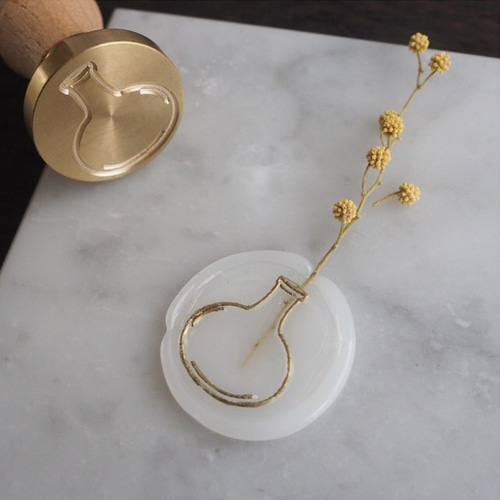 シーリングスタンプ】THE FLOWER VASE【363】ROUND はんこ・スタンプ