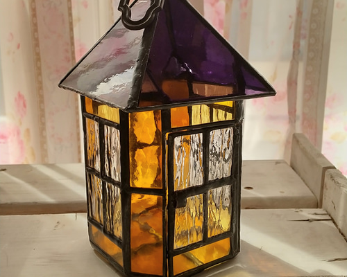 クリスマスランプ　ステンドグラス風 ランタン クリスマスランプ ステンドグラス風 ランタン 送料無料☆ステンド