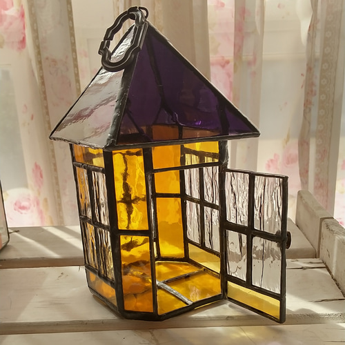 ステンドグラスのおうちライト 大幅値下げ！ステンドグラスのおうちライト - メルカリ