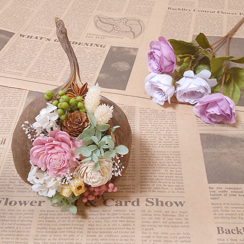 受注制作】幸せの実☆*...ブッダナッツアレンジ☆*... プリザーブド  