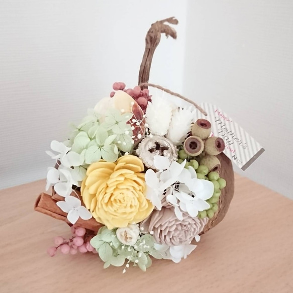 受注制作】幸せの実☆*...ブッダナッツアレンジ☆*... プリザーブド  