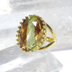 一点物】日本珍石ヴァーミリオンオブシディアン（北海道） リング