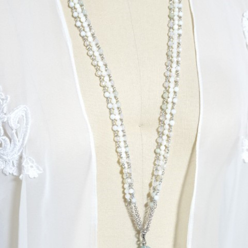 ローマングラスのロングネックレス ネックレス・ペンダント Iris 