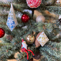 繊細＊和紙糸クリスマスオーナメントセット 8枚目の画像