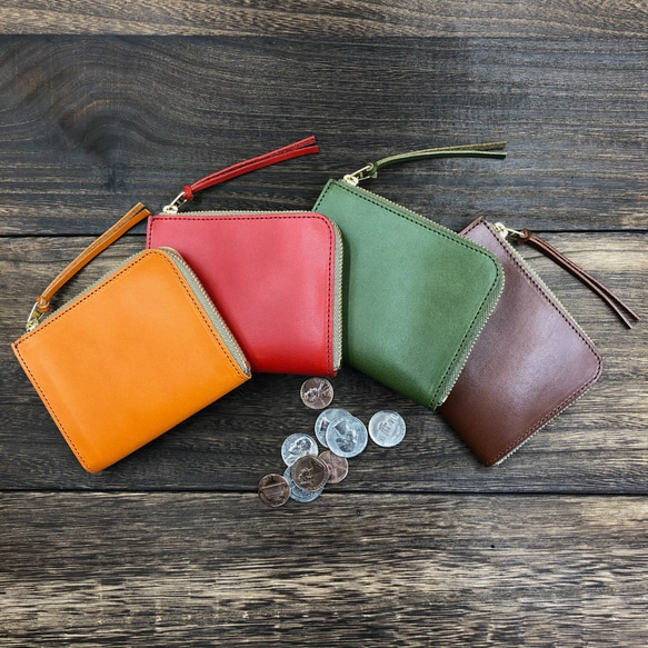 L字ファスナー ミニ財布 栃木レザー TYPE【A】 その他ミニ財布