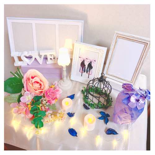 ラプンツェル刺繍のウェルカムボード ウェディング 結婚式 名入れ 刺繍