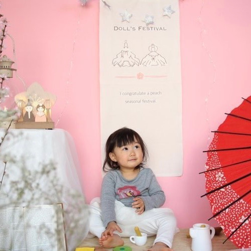 送料無料】ひな祭りタペストリー ひなまつり 桃の節句 雑貨・その他