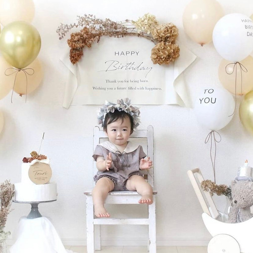 即日発送】バースデータペストリー 誕生日飾り ハーフバースデー