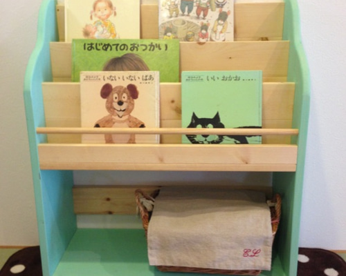 ミントグリーン マガジンラック 1_60bfdbd4904151d9fd071ac79f3b