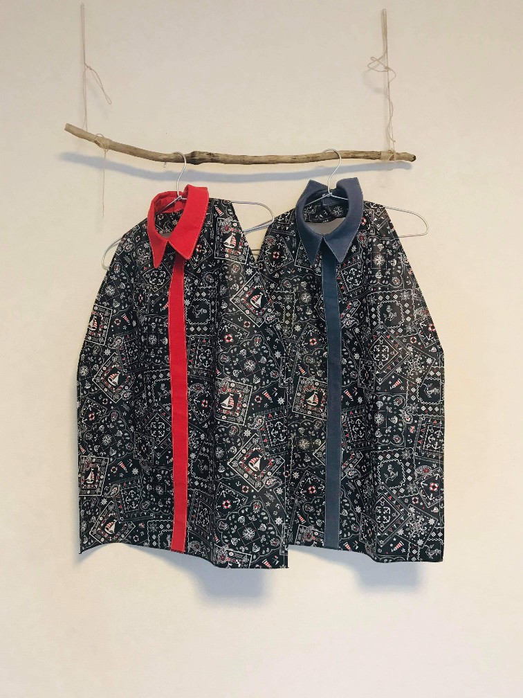 介護・襟つき お食事エプロン★クールスタイル