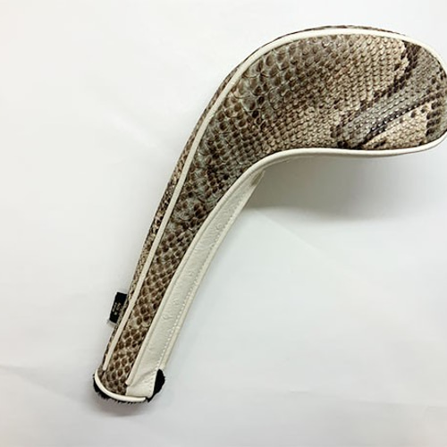 ゴルフ用品・ウッドカバー FWカバー・マグネットタイプ・パイソン生地 