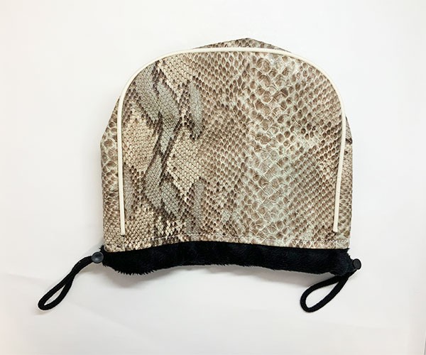 父の日ギフト　ゴルフ用品・アイアンカバー・パイソン柄・ハンドメイド