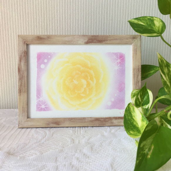 《SOLD》【絵画】Yellow Rose 1枚目の画像