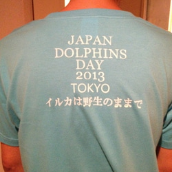 JAPAN DOLPHINS DAY2013チャリティーＴシャツ 4枚目の画像